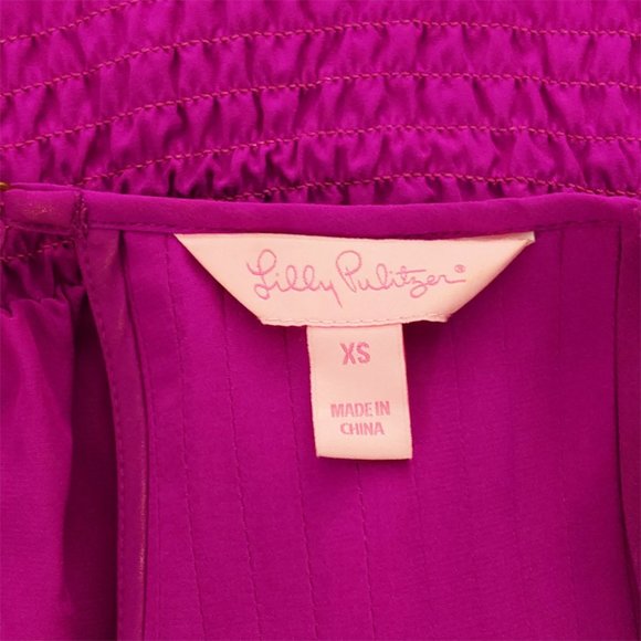 Lilly Pulitzer Minda 100% Silk Sleeveless Dress w/ Pintuck Pleats - Picture 9 of 10